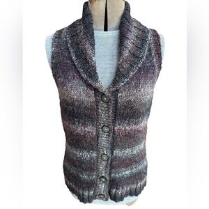 Woolrich Kendal Creek Wool Blend Shawl Collar Fair Isle Sweater Vest